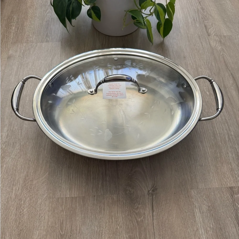 Princess House 4 Quart Stainless Steel Casserole pot